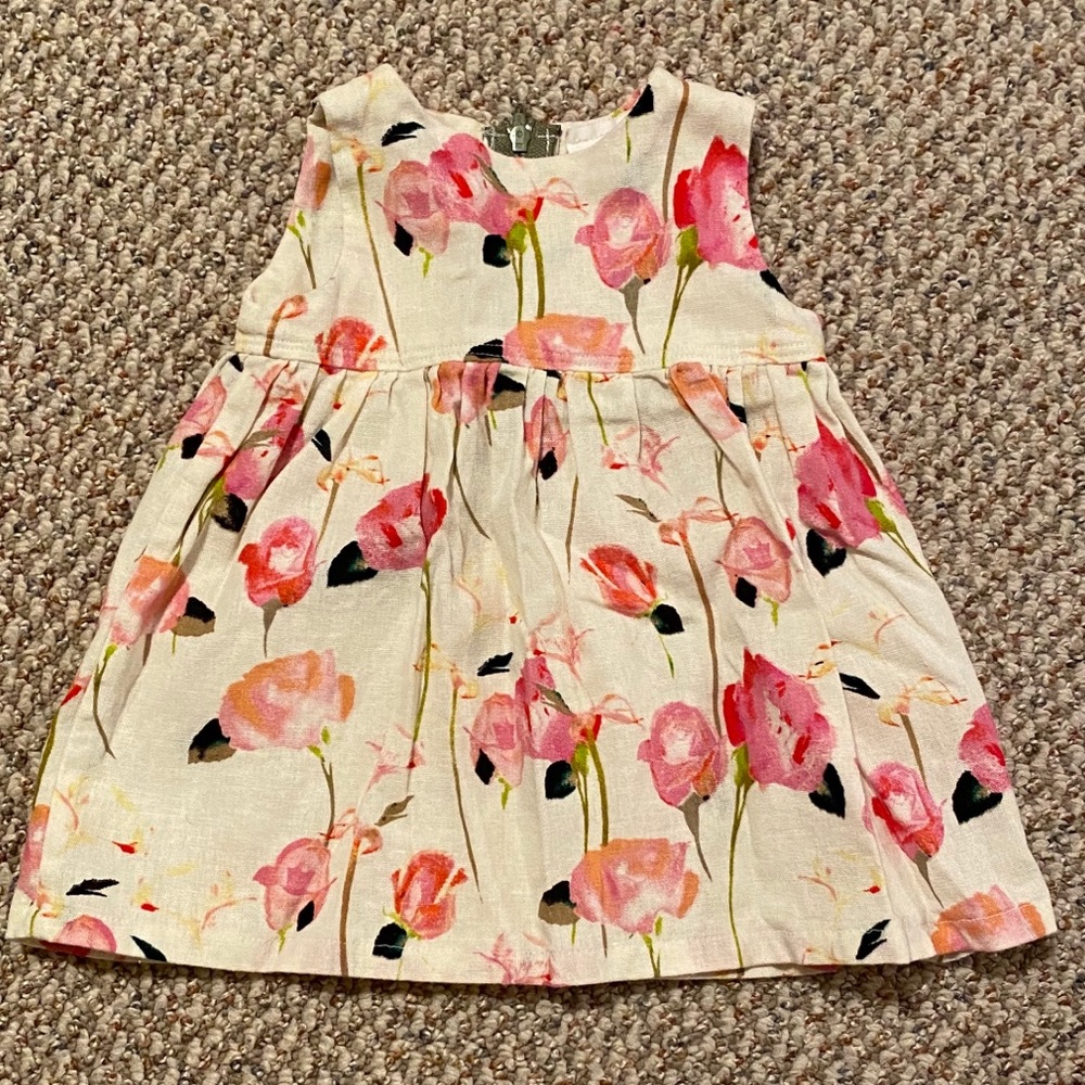 Canvas House Designs Linen Baby Dress